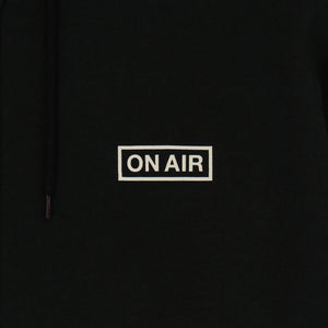 ON AIR BASIC LOGO HEAVYWEIGHT FLEECE FULL ZIP HOODIE｜BLACK