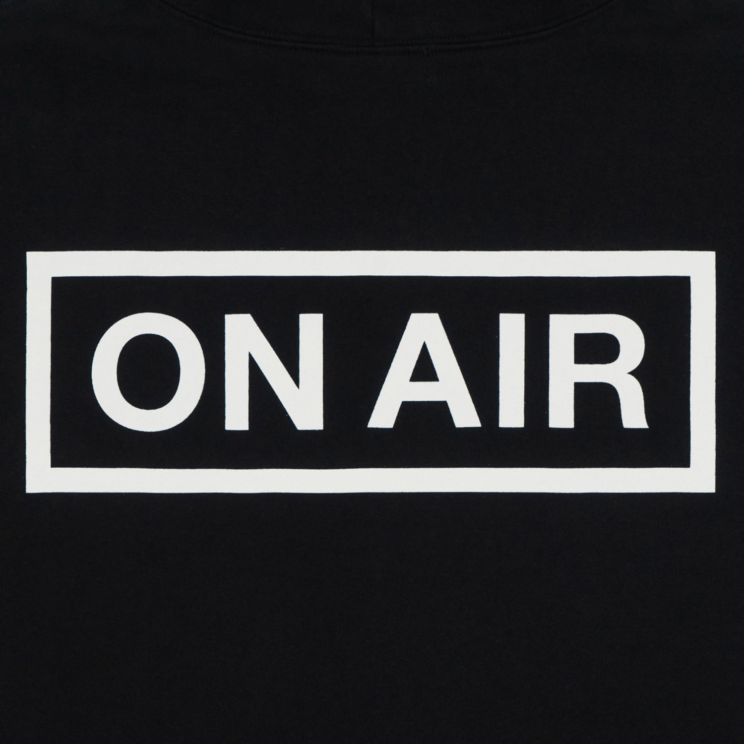 ON AIR BASIC LOGO HEAVYWEIGHT FLEECE FULL ZIP HOODIE｜BLACK