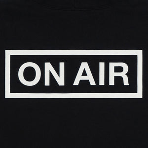 ON AIR BASIC LOGO HEAVYWEIGHT FLEECE FULL ZIP HOODIE｜BLACK