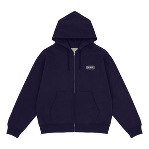 ON AIR BASIC LOGO HEAVYWEIGHT FLEECE FULL ZIP HOODIE｜NAVY