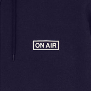 ON AIR BASIC LOGO HEAVYWEIGHT FLEECE FULL ZIP HOODIE｜NAVY