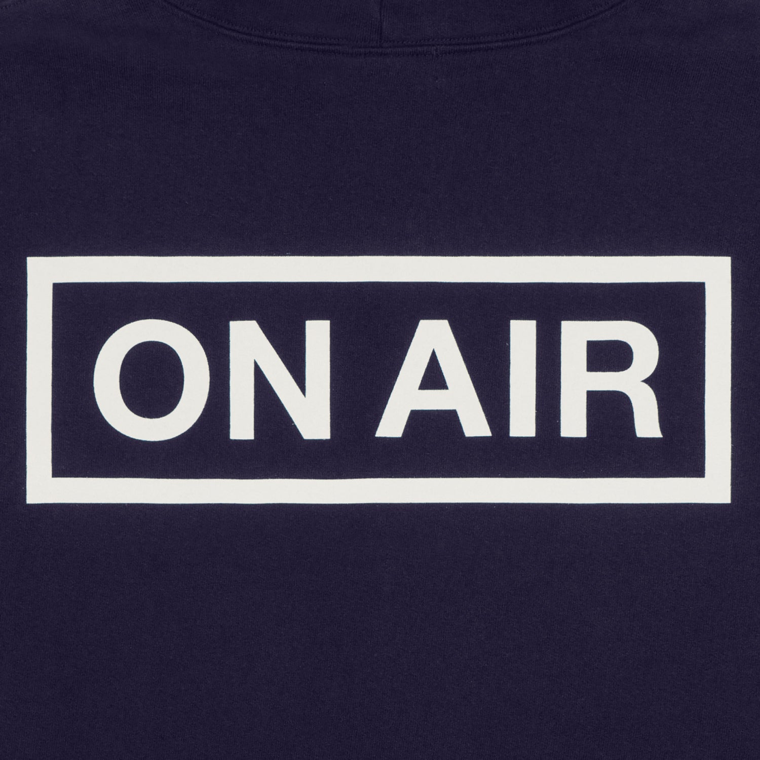 ON AIR BASIC LOGO HEAVYWEIGHT FLEECE FULL ZIP HOODIE｜NAVY