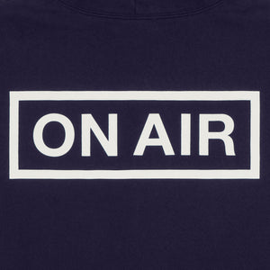 ON AIR BASIC LOGO HEAVYWEIGHT FLEECE FULL ZIP HOODIE｜NAVY