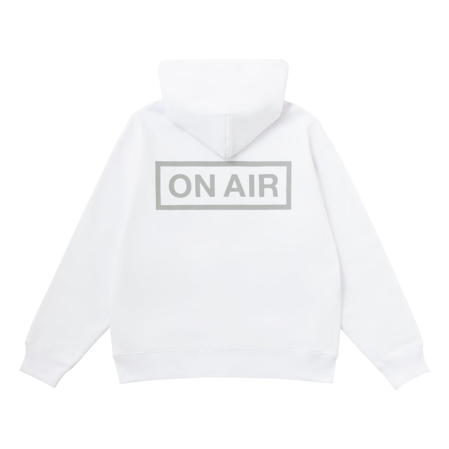 ON AIR BASIC LOGO HEAVYWEIGHT FLEECE FULL ZIP HOODIE｜WHITE