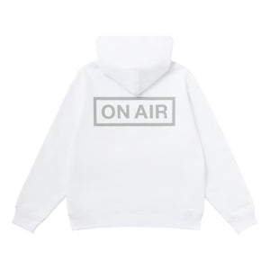 ON AIR BASIC LOGO HEAVYWEIGHT FLEECE FULL ZIP HOODIE｜WHITE