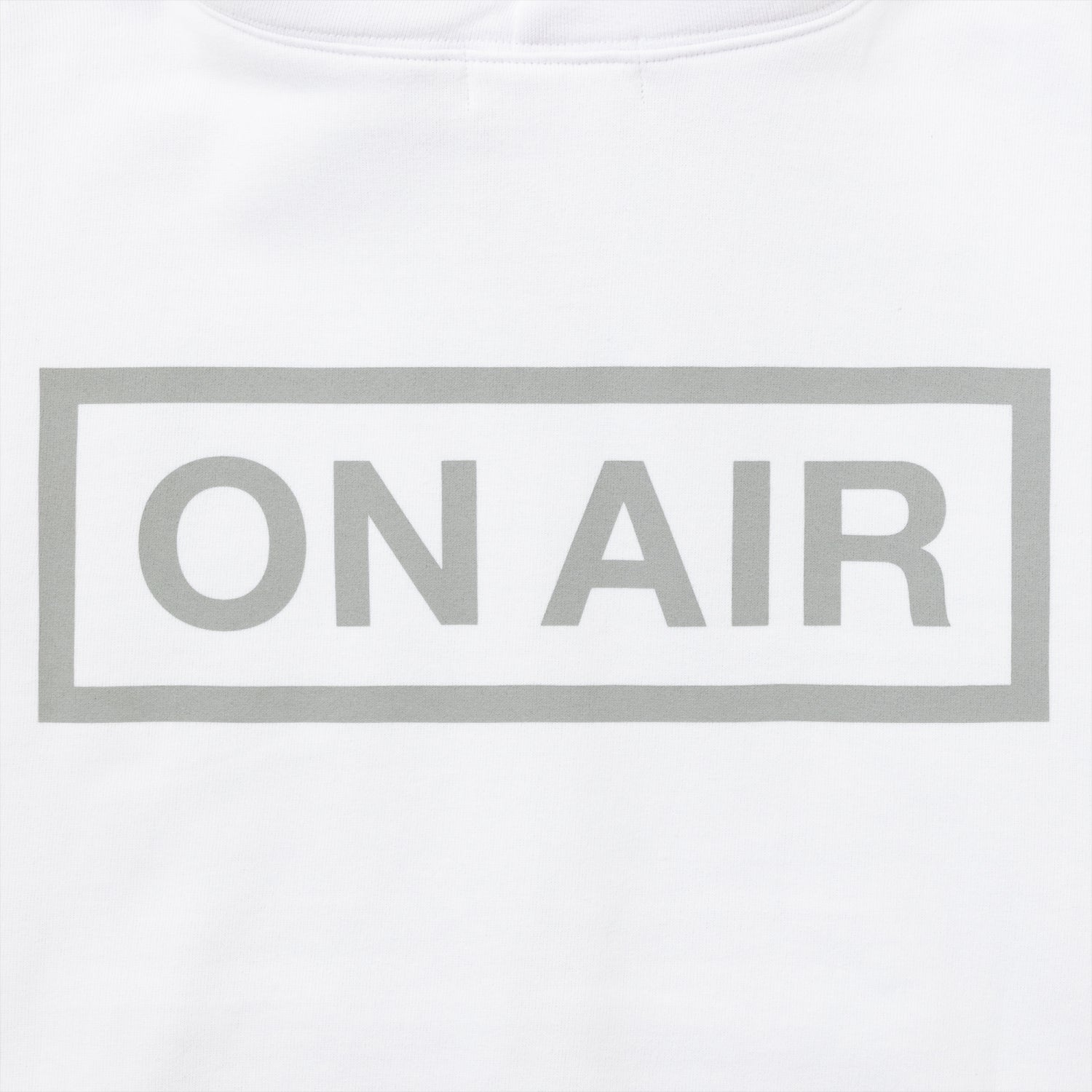 ON AIR BASIC LOGO HEAVYWEIGHT FLEECE FULL ZIP HOODIE｜WHITE