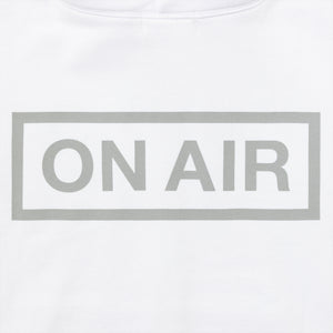 ON AIR BASIC LOGO HEAVYWEIGHT FLEECE FULL ZIP HOODIE｜WHITE