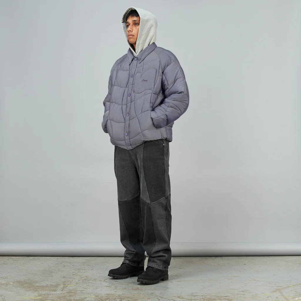 MIDWEIGHT WAVE PUFFER JACKET｜SILVER GRAY
