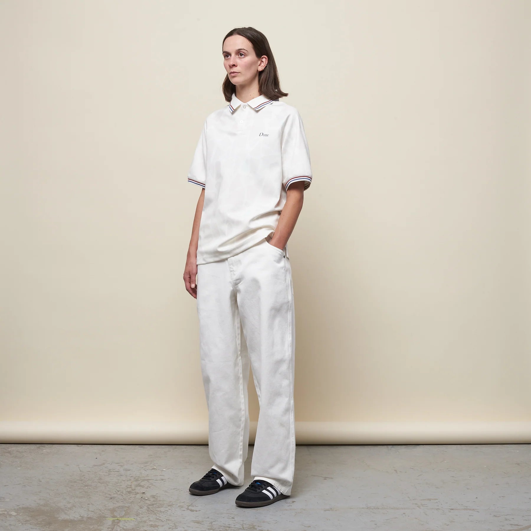 DIME CERAMIC POLO SHIRT｜OFF WHITE