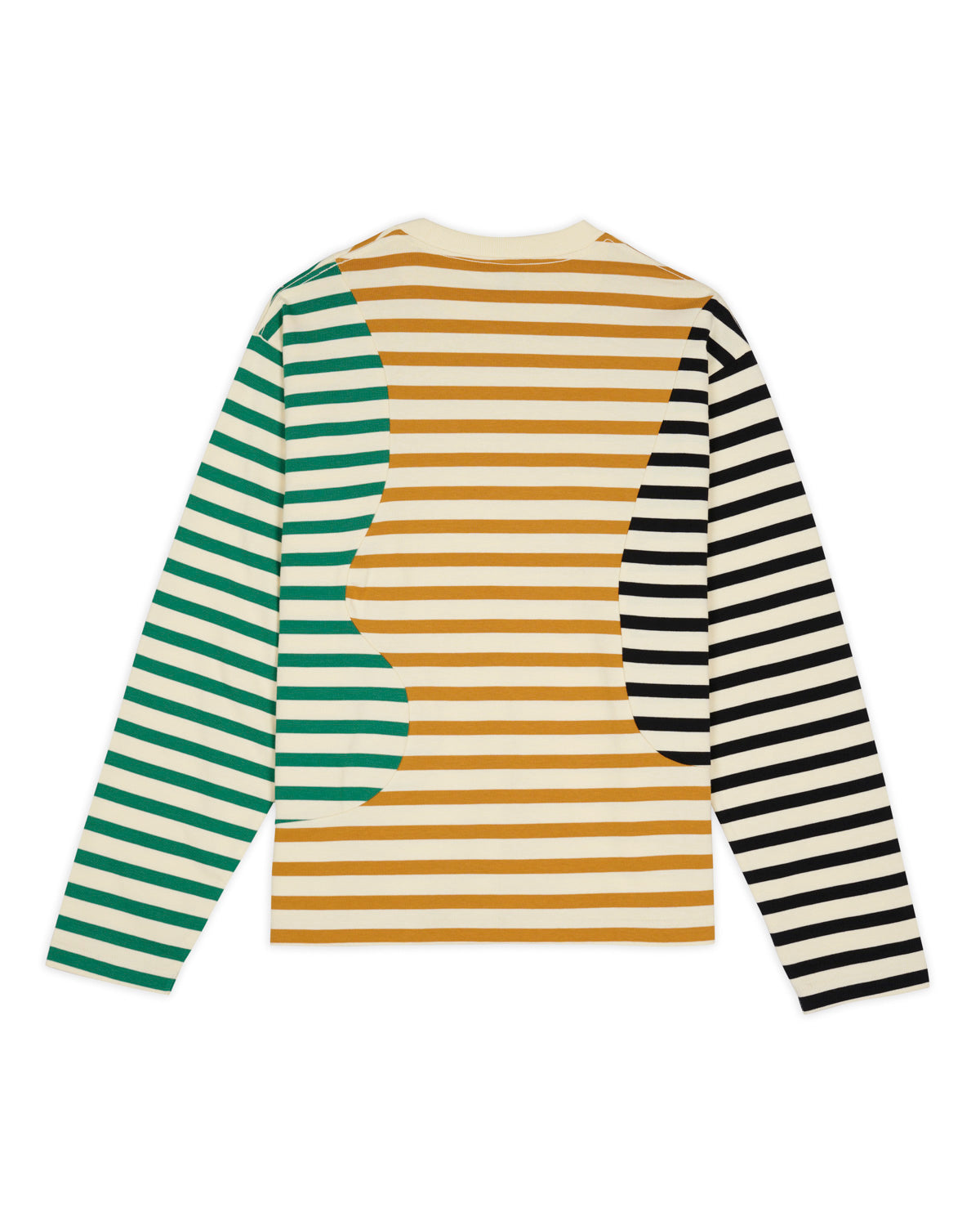 ORGANIC PANELED STRIPE LONG SLEEVE