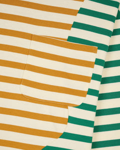 ORGANIC PANELED STRIPE LONG SLEEVE