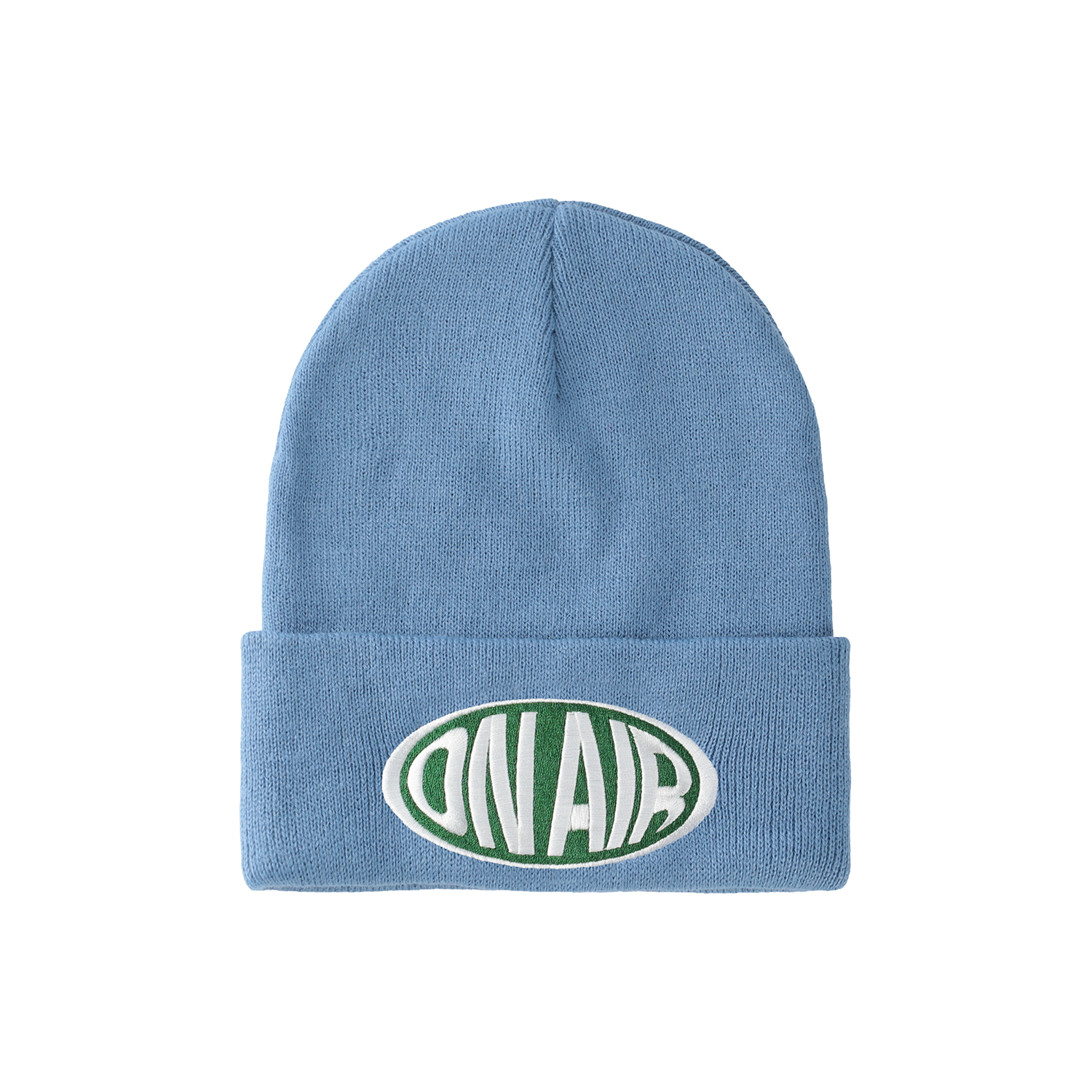 ON AIR OVAL LOGO PLAIN KNIT HAT｜SKY BLUE