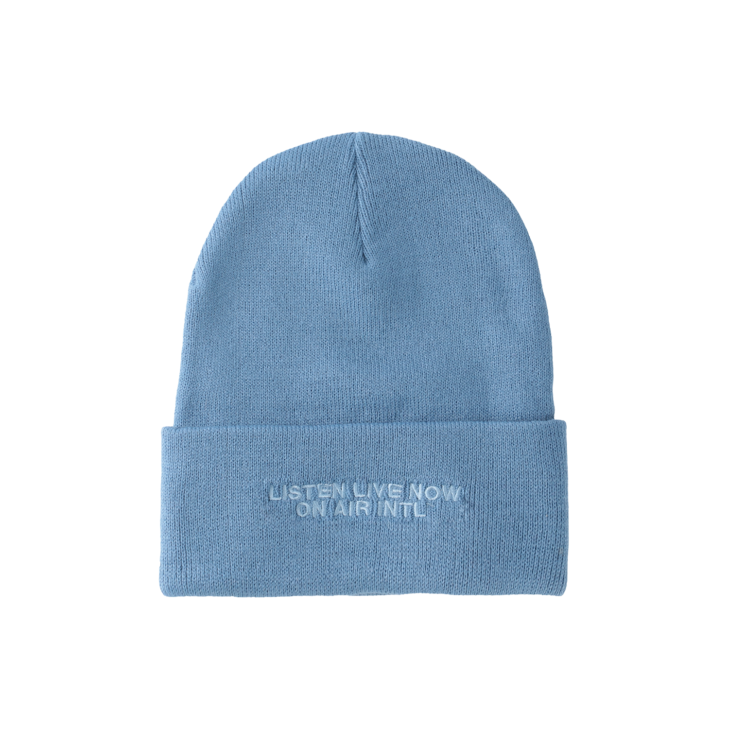 ON AIR OVAL LOGO PLAIN KNIT HAT｜SKY BLUE