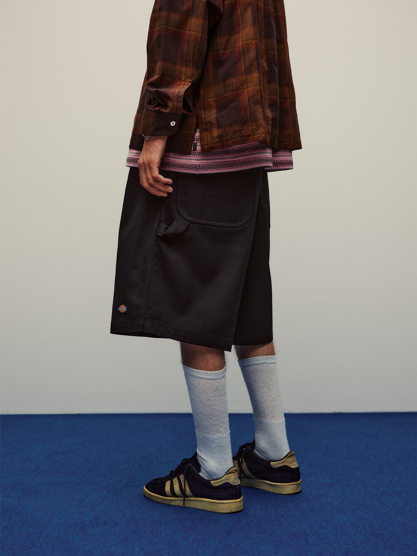 DICKIES® / CARPENTER WIDE SHORTS｜BLACK
