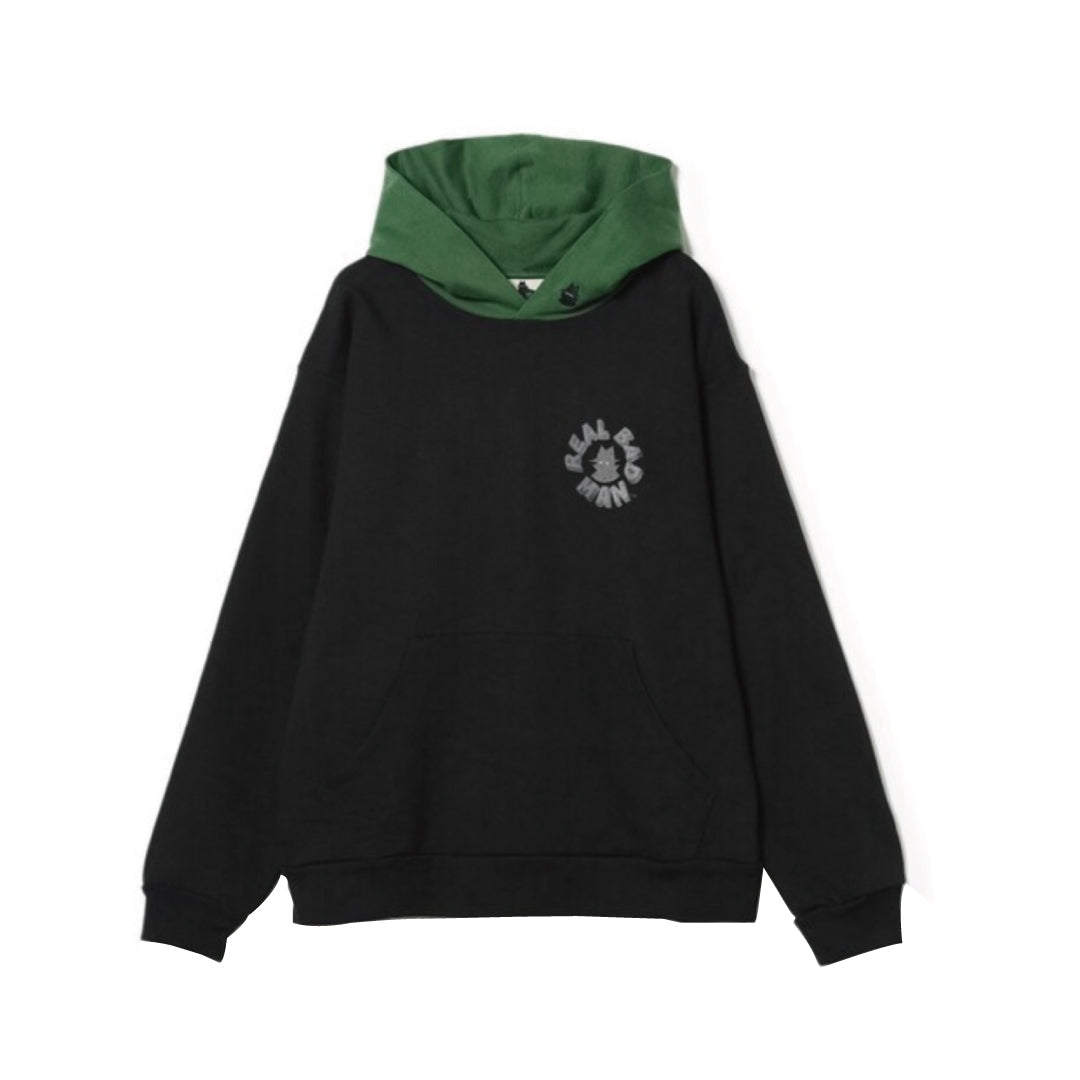 RBM 2TONE HOOD FLEECE｜BLACK