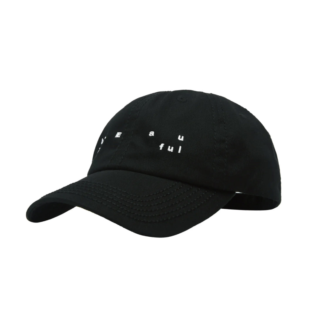 Spirit 6 Panel Hat｜Black/White
