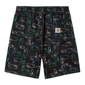 SUMOR SHORT｜OUTLINE PRINT BLACK
