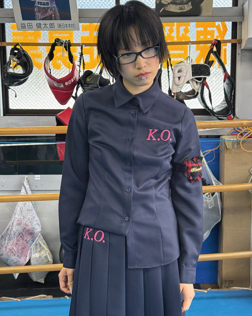 BOXING K.O NAVY SHIRT｜NAVY