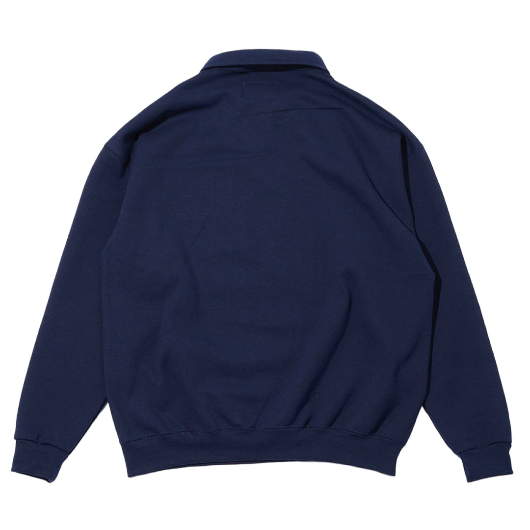 ARCH LOGO QUARTER ZIP SWEATSHIRT｜NAVY