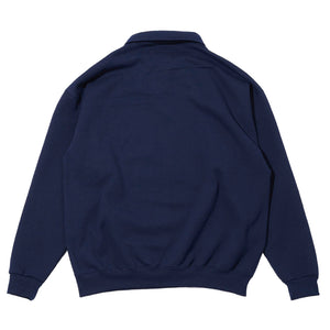 ARCH LOGO QUARTER ZIP SWEATSHIRT｜NAVY