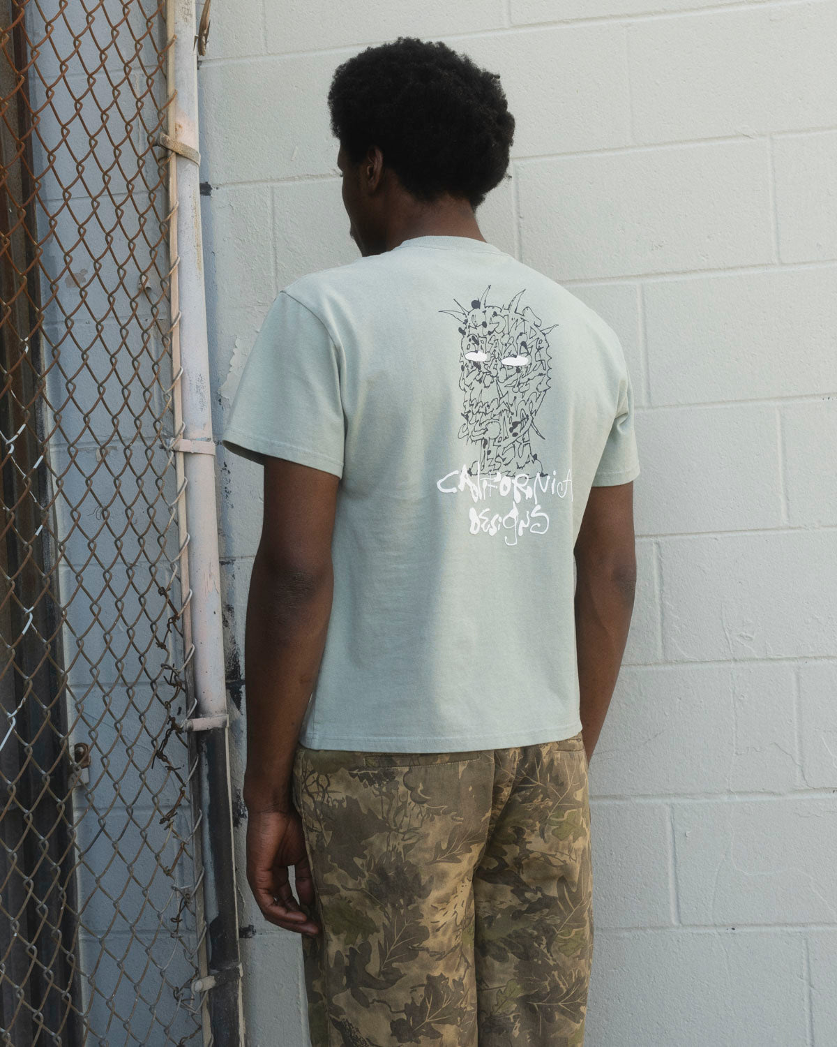 SKRAM T-SHIRT｜SEAFOAM