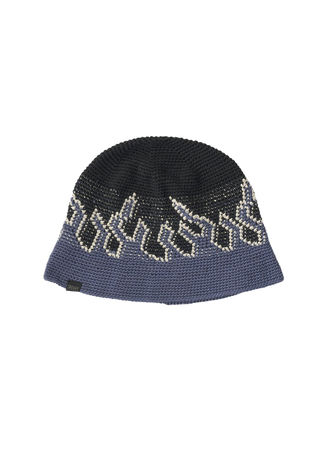 HAND KNIT FLAME BUCKET｜BLACK FLAME