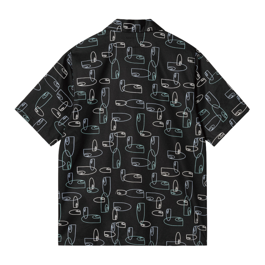S/S SUMOR SHIRT｜OUTLINE PRINT BLACK