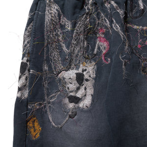 EMBROIDERED CHAIN SWEATPANTS｜GREY