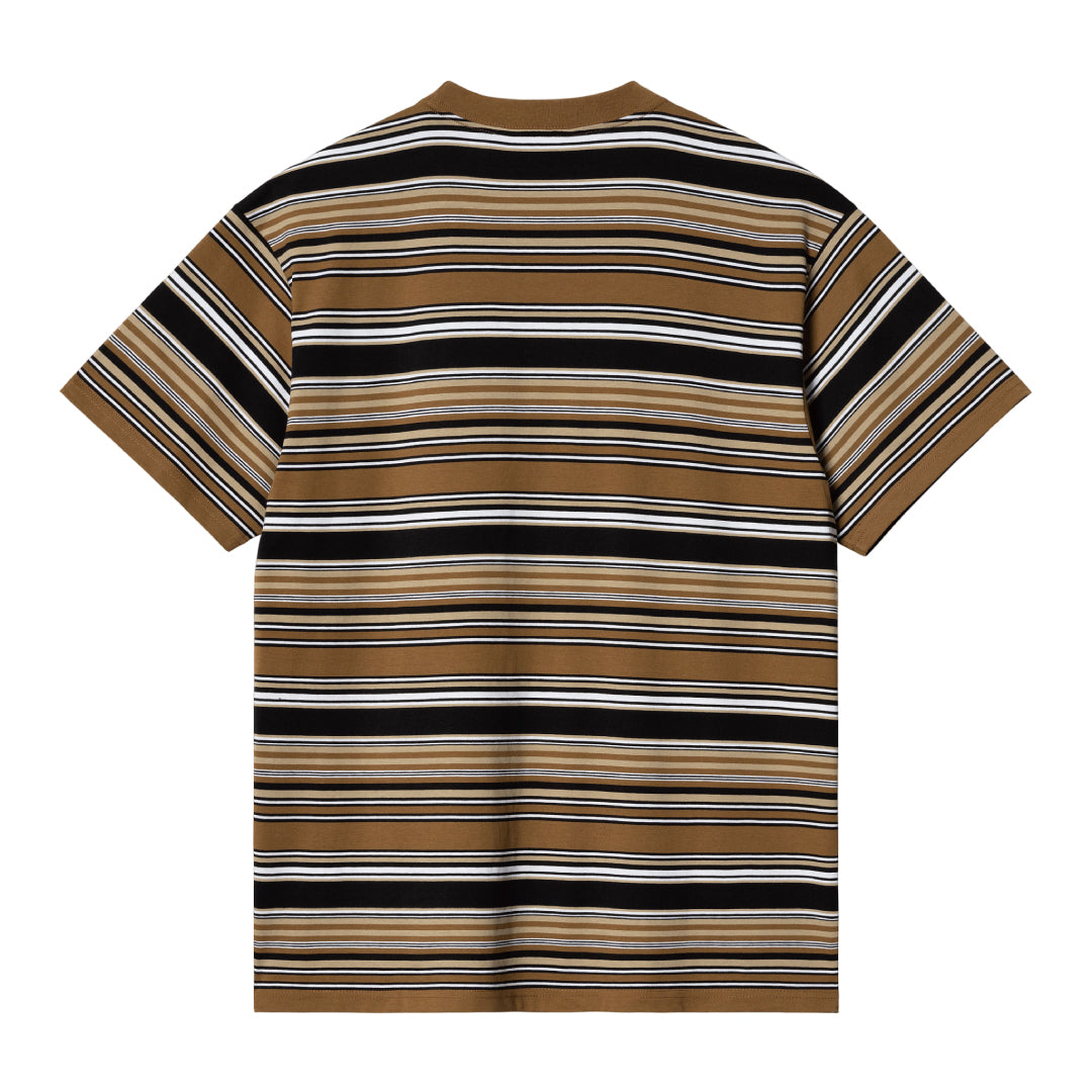 S/S LAFFERTY T-SHIRT｜LAFFERTY STRIPE, HAMILTON BROWN