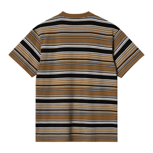S/S LAFFERTY T-SHIRT｜LAFFERTY STRIPE, HAMILTON BROWN