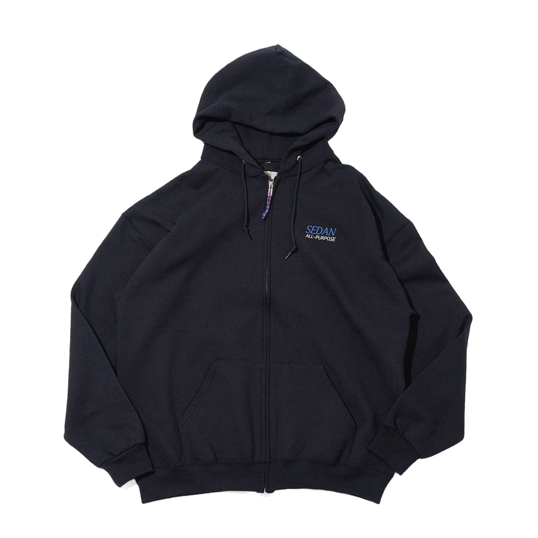OG LOGO FULL ZIP HOODIE｜BLACK