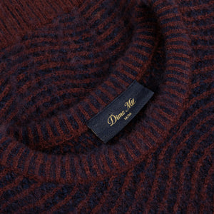 MOHAIR WAVE KNIT｜BURGUNDY