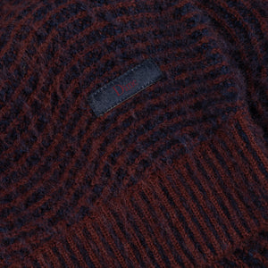 MOHAIR WAVE KNIT｜BURGUNDY