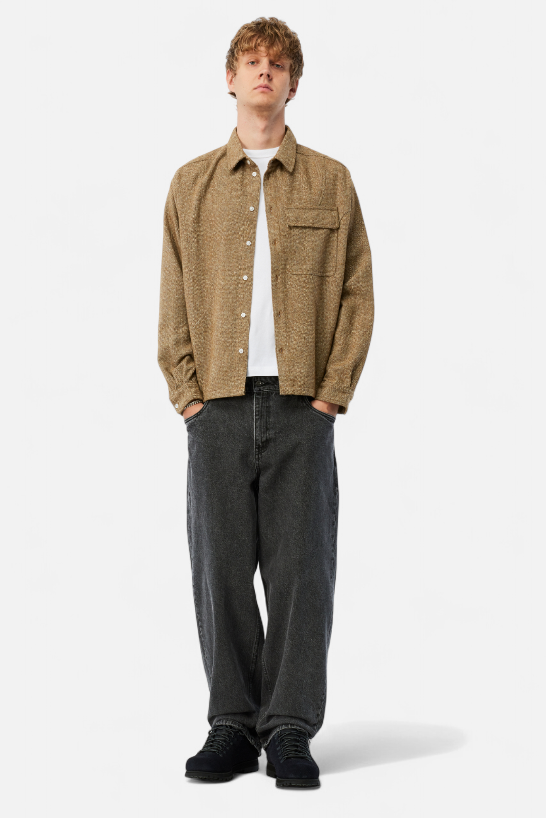 WOOL OVERSHIRT｜GOLD