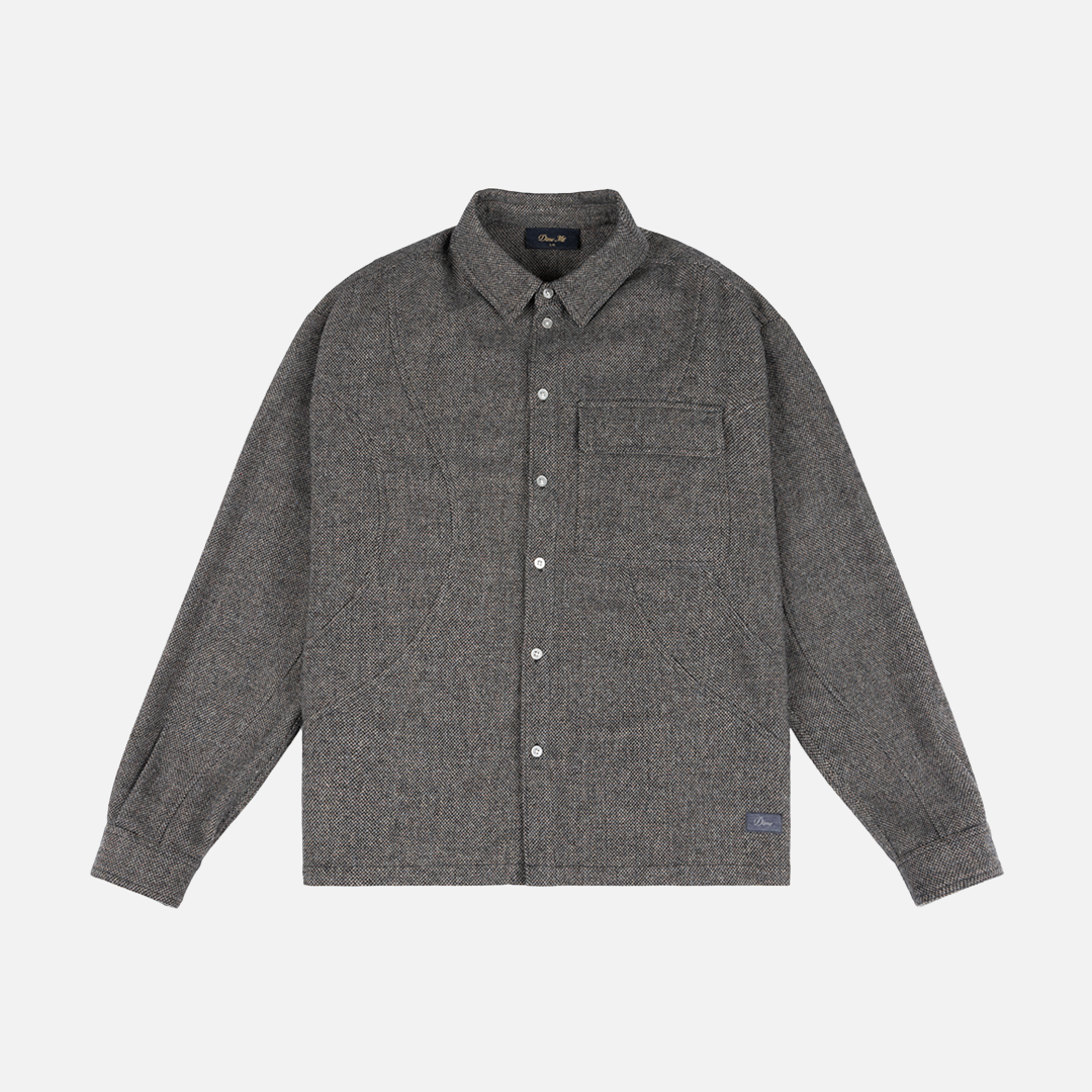 WOOL OVERSHIRT｜SILVER