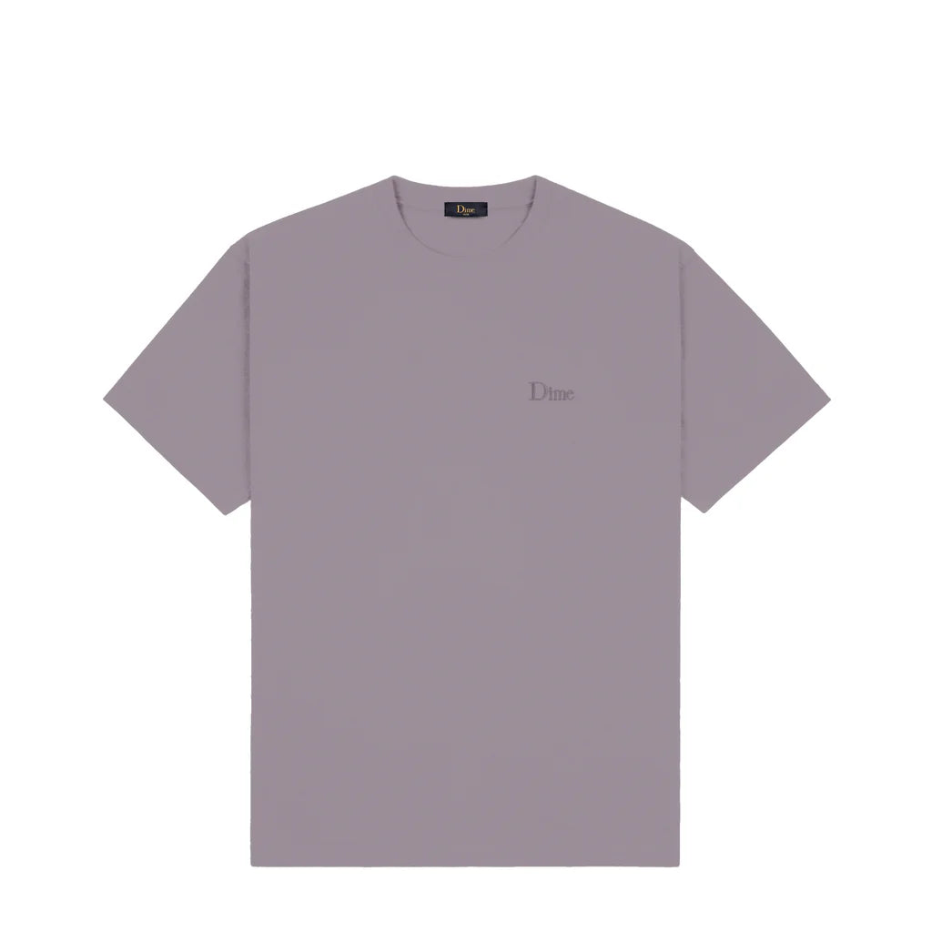 CLASSIC SMALL LOGO T-SHIRT｜PLUM GRAY