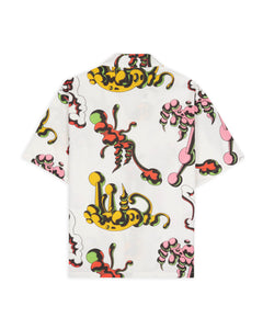 TETSUNORI TAWARAYA SEERSUCKER SHORT SLEEVE BUTTON UP