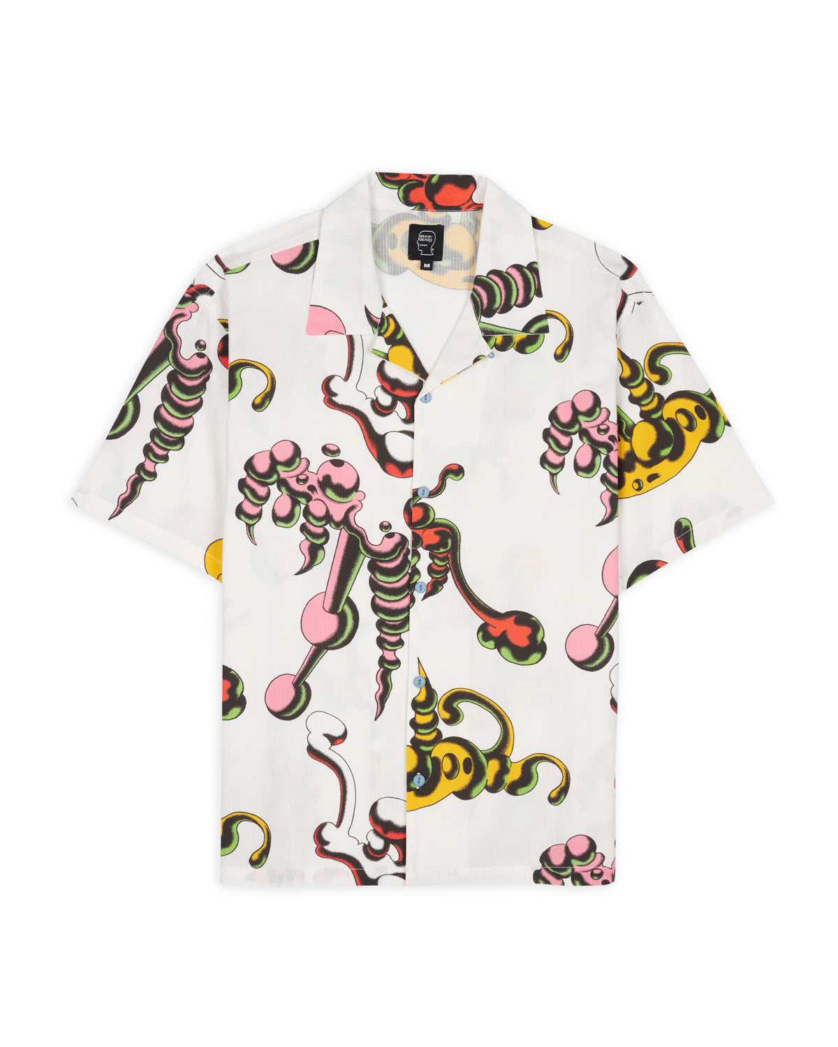 TETSUNORI TAWARAYA SEERSUCKER SHORT SLEEVE BUTTON UP
