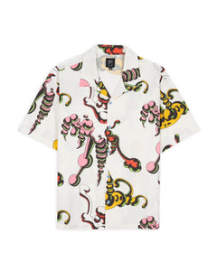 TETSUNORI TAWARAYA SEERSUCKER SHORT SLEEVE BUTTON UP