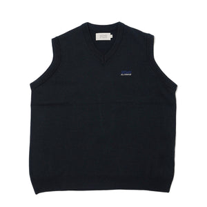 TECH LOGO KNIT VEST｜BLACK