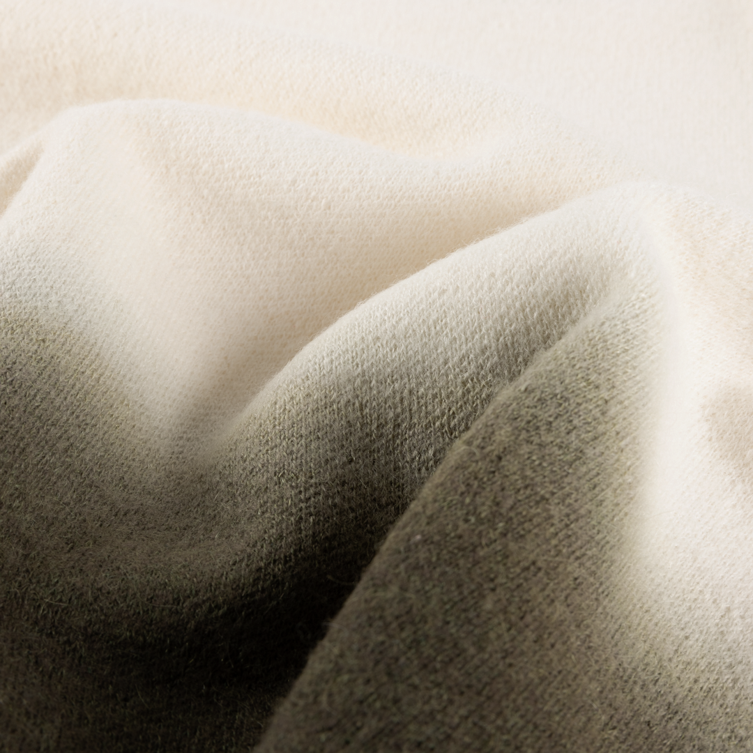 CROPPED MOHAIR KNIT｜GRADIENT CREAM