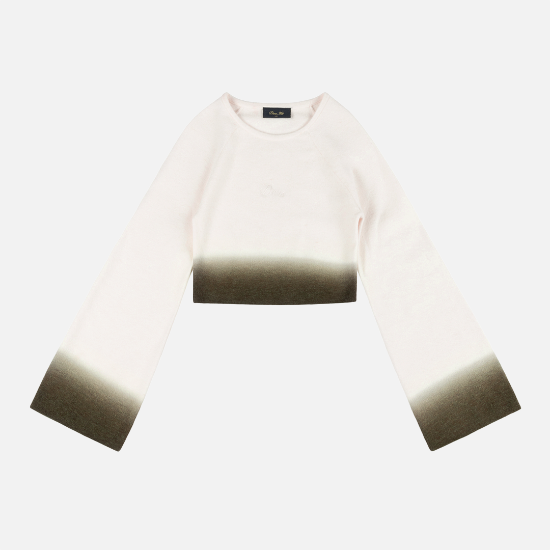CROPPED MOHAIR KNIT｜GRADIENT CREAM