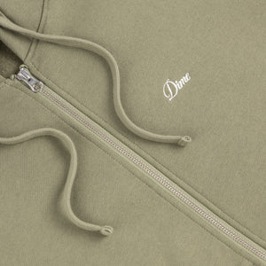 CURSIVE ZIP HOODIE｜ARMY GREEN