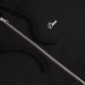 CURSIVE ZIP HOODIE｜BLACK