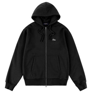 CURSIVE ZIP HOODIE｜BLACK