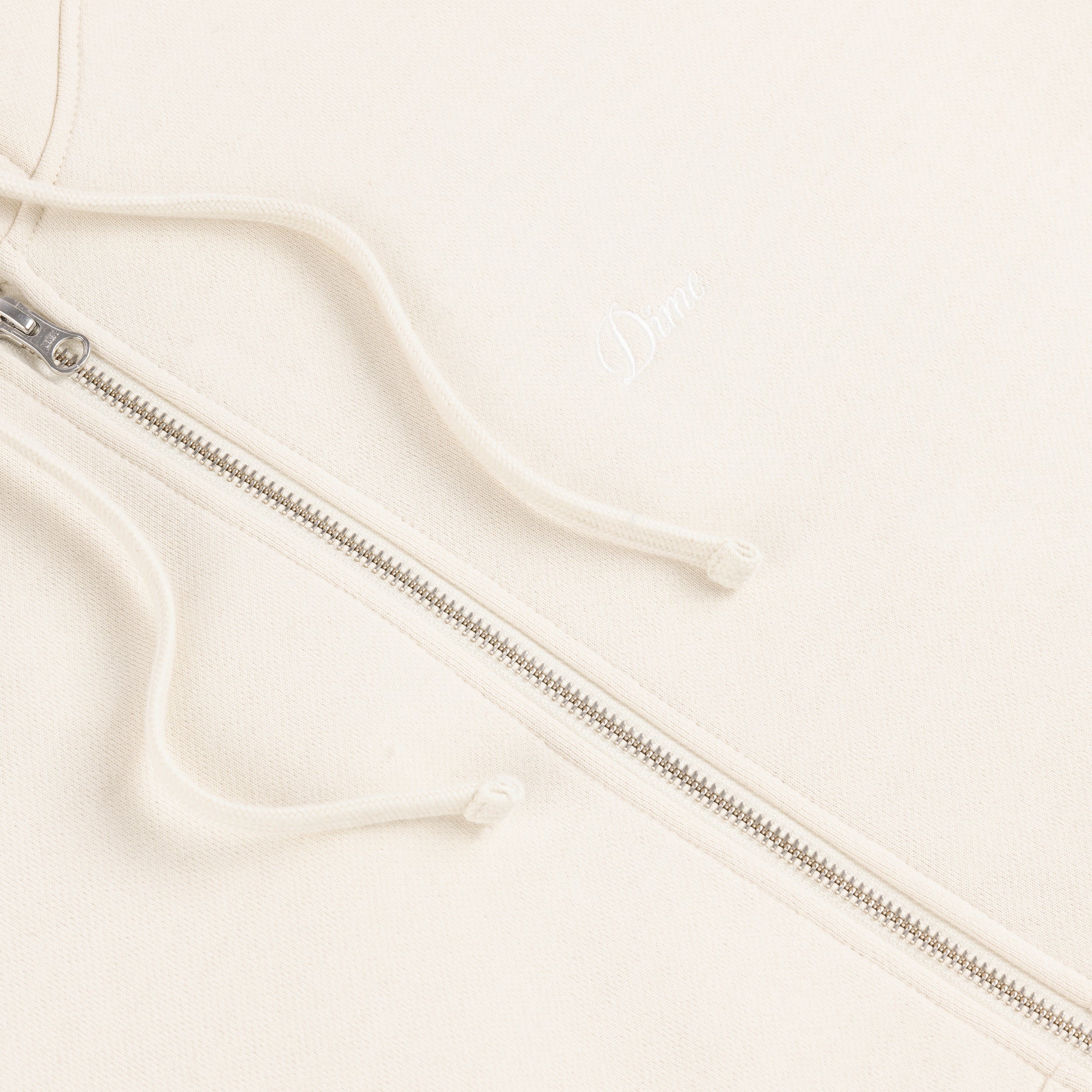 CURSIVE ZIP HOODIE｜NATURAL