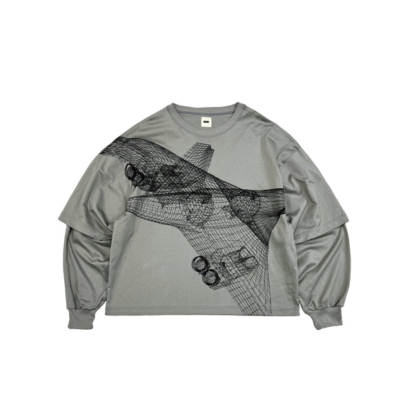 トップス BIO wear LAYERED OVERPRINTED TEE LAYERED OVERPRINTED TEE【NATURAL】 - DOMICILE TOKYO ONLINE SHOP