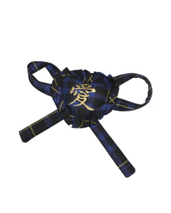 CHECK CUSHION LOVE CHOKER TWO WAY｜BLUE