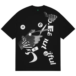 CUTTING T-SHIRT｜BLACK