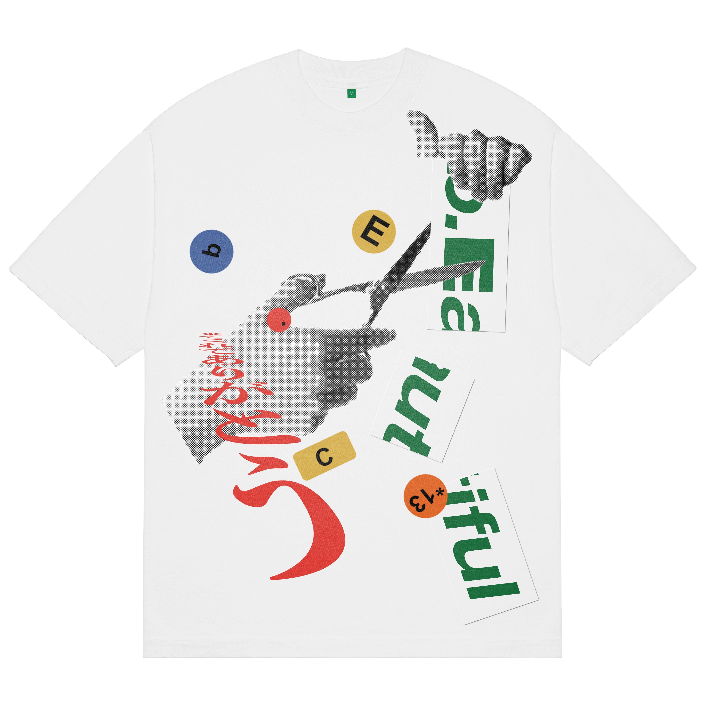 CUTTING T-SHIRT｜WHITE